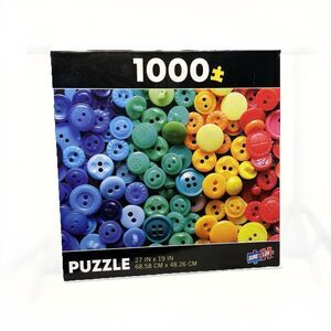 SureLox “COLORFUL BUTTONS" 1000 Piece Puzzle 27" x 19" New Sealed TCG Blue Red